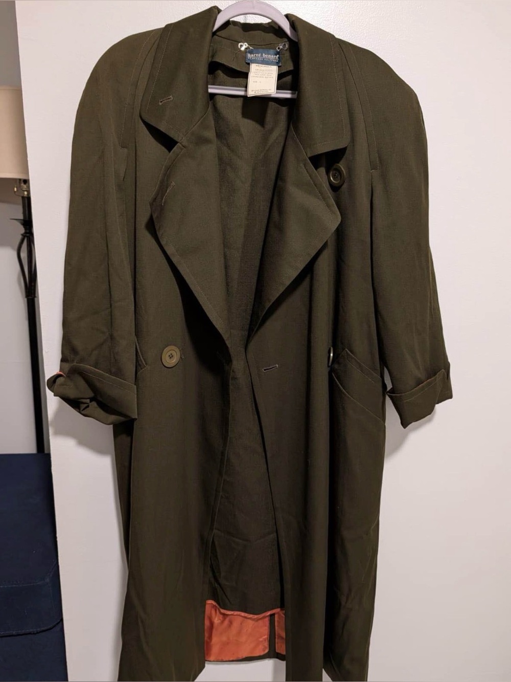 Vintage Harve Benard Wool Jacket Size 2 Olive Green Made in Czechoslovakia